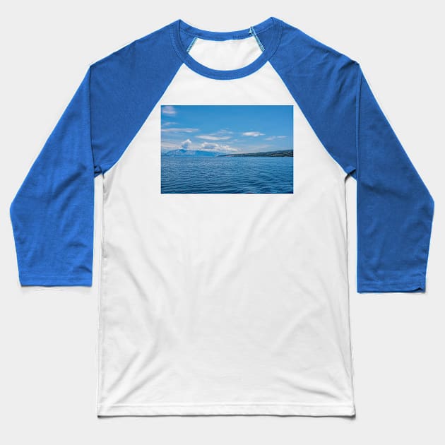 Croatian Mainland Viewed from Brac Island Baseball T-Shirt by jojobob